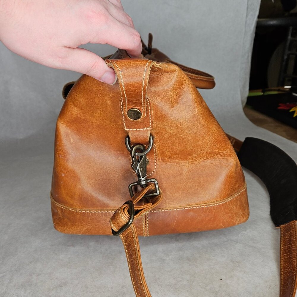 Vintage Canyon Outback Boulder Duffel Leather Bag CS317D - Picture 4 of 14